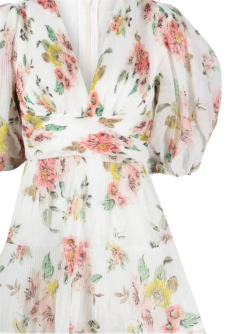 Gonna svasata con stampa floreale Zimmermann | 6891DRMATCORAL FLORAL